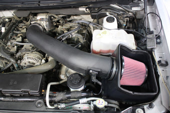 compare product JLT 10-14 Ford F-150/Raptor 6.2L Black Textured Cold Air Intake Kit w/Red Filter - Tune Req