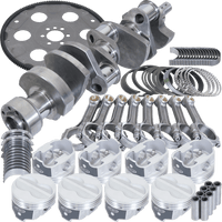 Eagle Chevy 350 1Pc 3.750in Crank 5.700in I - Beam Rods - 10cc 4.030in Pistons Balanced Assembly - My Store