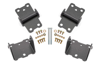 compare product BMR 78-87 G-Body Motor Mount Kit Upper & Lower Solid - Black Hammertone