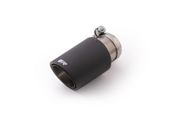 compare product Remus Universal Sport Exhaust 84mm Carbon Race Angled w/Carbon Ring & Adj Clamp Tail Pipe (Single)