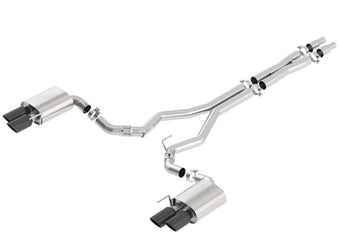 compare product Borla 2018 Ford Mustang GT (A/T / M/T) 3in ATAK Catback Exhaust w/o Valves w/ Black Chrome Tips
