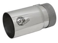 aFe MACH Force - Xp Universal Exhaust Tip 3 - 1/2 IN Inlet x 4 IN Outlet x 7 IN Polished Right Side Exit - My Store