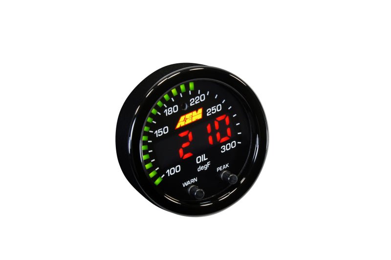 AEM X - Series Temperature 100 - 300F Gauge Kit (ONLY Black Bezel and Water Temp. Faceplate) - My Store