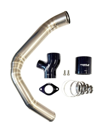 compare product Torque Solution 15-21 Subaru WRX Top Mount Charge Pipe - Titanium Brushed / Raw