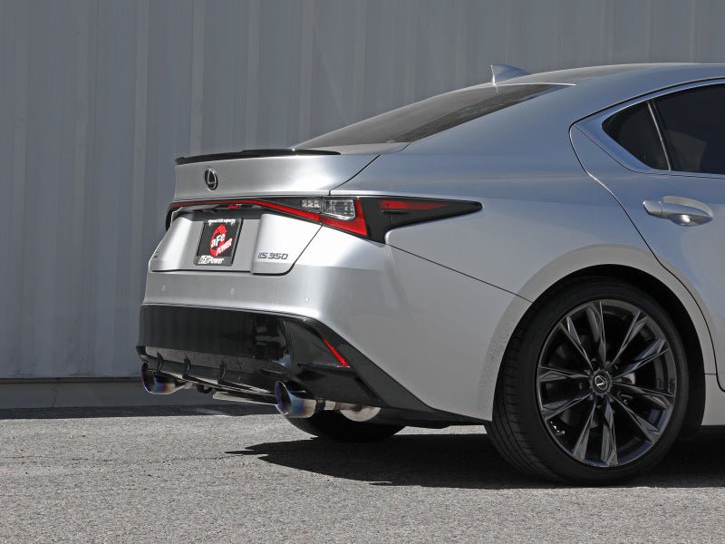aFe Lexus IS350 14 - 22 V6 - 3.5L Takeda Axle - Back Exhaust System - Blue Tip - My Store