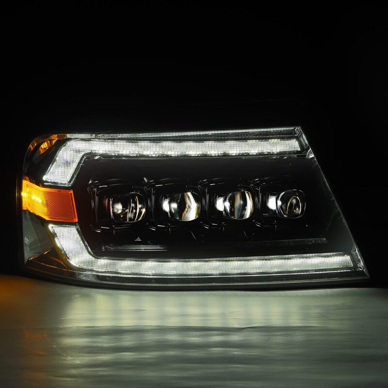 AlphaRex 04 - 08 Ford F - 150 (No 2004 Heritage) NOVA - Series LED Proj HL Chrome w/Actv Light / Seq. Sig - My Store