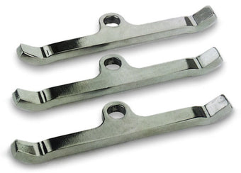 compare product Moroso Mopar Valve Cover Hold Downs - Steel - Chrome Plated - Set of 3