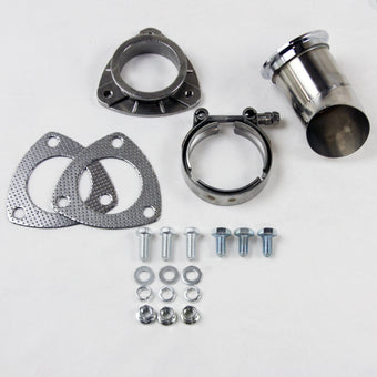 compare product Granatelli 2.5in 304SS Turn Down w/V-Band & Gaskets