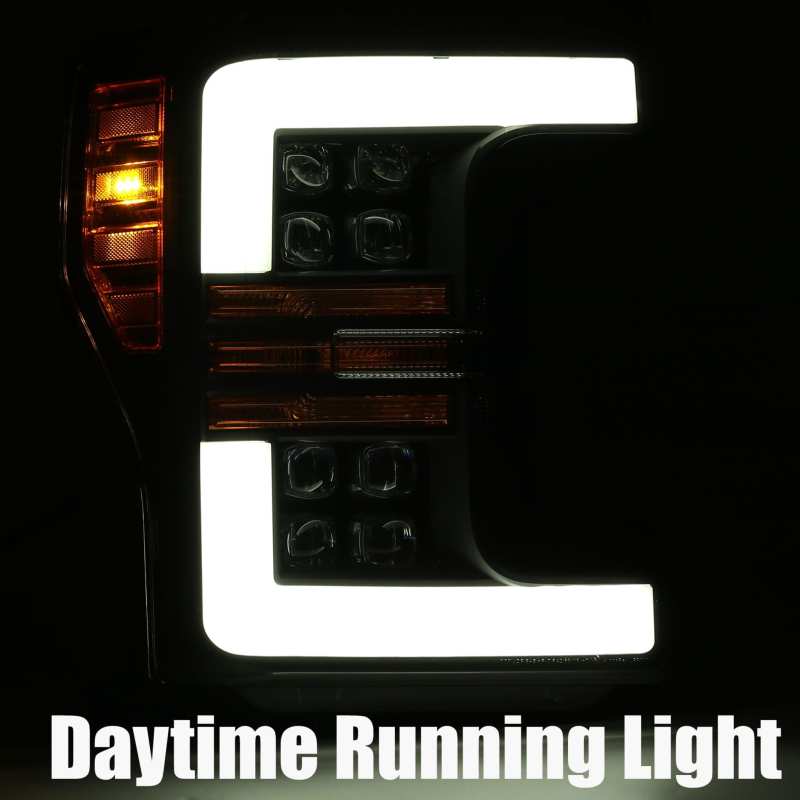 AlphaRex 17 - 19 Ford F - 250 SD NOVA LED Proj Headlights Plank Style Chrome w/Activ Light/Seq Signal - My Store