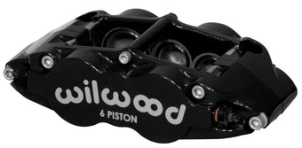 compare product Wilwood Caliper-Narrow Superlite 6R-LH - Black 1.62/1.12/1.12in Pistons 1.10in Disc