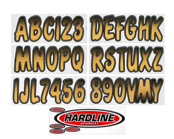 compare product Hardline Boat Lettering Registration Kit 3 in. - 200 Beige/Black
