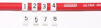 compare product Moroso Spark Plug Wire Markers - Clip On - 8mm - 8 Pack