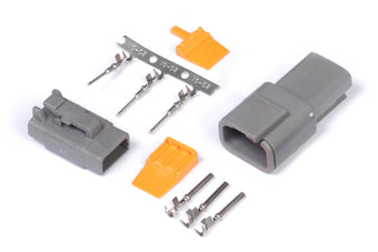 compare product Haltech Matching Set of Deutsch DTM-3 Connectors 7.5 Amp Plug & Pins