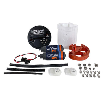 compare product DeatschWerks X2 Series Fuel Pump Module with Dual DW420 Pumps For 2008-21 WRX/STI