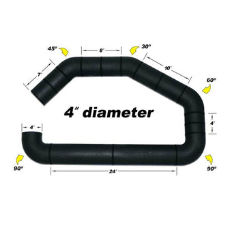 compare product Airaid U-Build-It - 4in Intake Tube