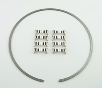 compare product Wilwood Kit Snap Ring (1) and Wear Plates (8) Dynamic Drag Rotor