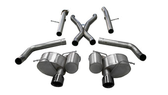 compare product Corsa 2012-21 Jeep Grand Cherokee SRT 2.75in Dual Rear Xtreme Cat-Back Exhaust - Black PVD TipFinish