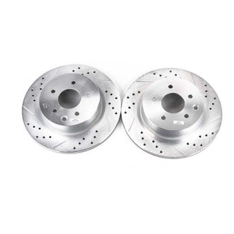 compare product Power Stop 08-12 Infiniti EX35 Rear Evolution Drilled & Slotted Rotors - Pair