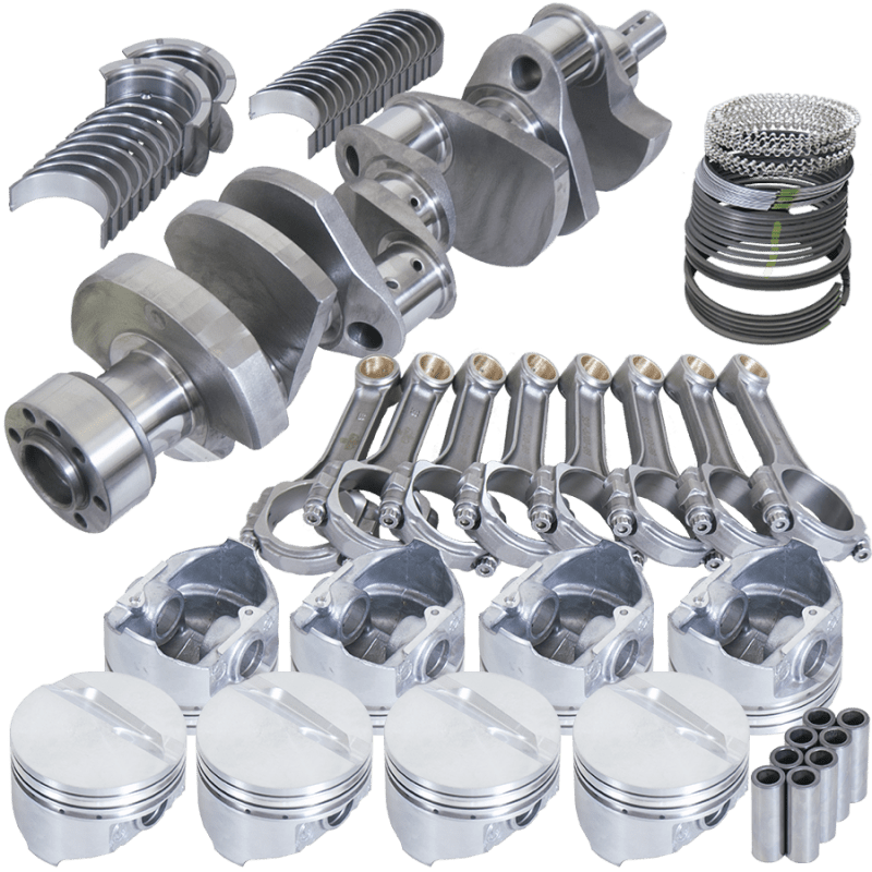Eagle Chevy 350 1Pc 3.750in Crank 5.700in I - Beam Rod 4.000in Pistons 153 Tooth FP Balanced Assembly - My Store