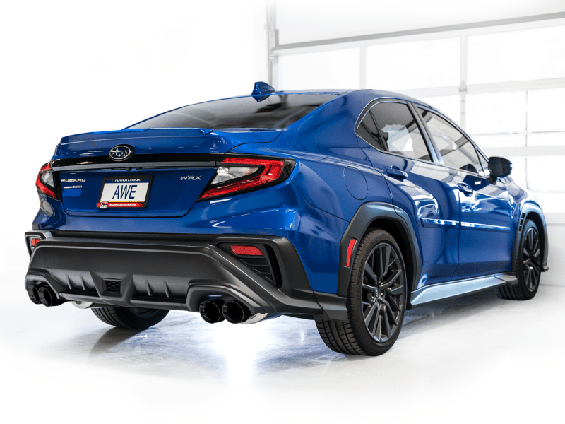 AWE Tuning 22 - 25 Subaru VB WRX Track Edition Axle - Back Exhaust - Diamond Black Tips - My Store