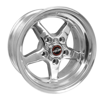 compare product Race Star 92 Drag Star 15x8.00 5x4.75bc 4.50bs Direct Drill Polished Wheel