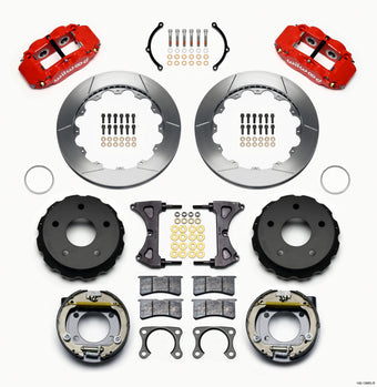 compare product Wilwood Narrow Superlite 4R Rear P-Brk Kit 12.88in Red Big Ford New 2.38in Off Bronco 5 x 5.50