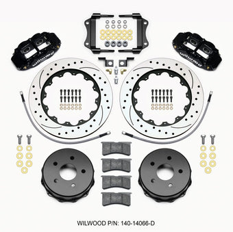 compare product Wilwood Narrow Superlite 4R Rear Kit 14.00in Drilled 2007-up Jeep JK w/Lines