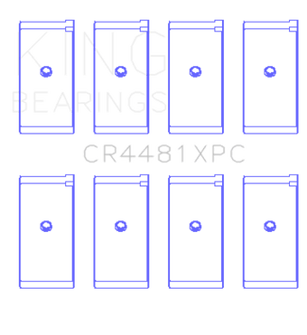 compare product King Mitsubishi 4G63 / 4G64 6 Bolt 1st Gen DSM (Size 0.25) Coated Performance Rod Bearing Set