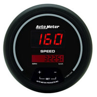 AutoMeter Gauge Kit 5 Pc. 3 - 3/8in. & 2 - 1/16in. Elec Speedo Digital Black Dial W/ Red Led - My Store