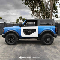 Anderson Composites 21 - 22 Ford Bronco 2DR Fiberglass Doors (Pair) w/ CF Inserts - Off Road - My Store