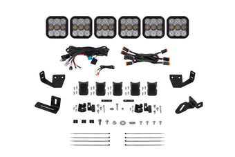 compare product Diode Dynamics Prinsu/Sherpa Roof Racks SS5 6-Pod CrossLink Mounting Kit - Pro White Combo