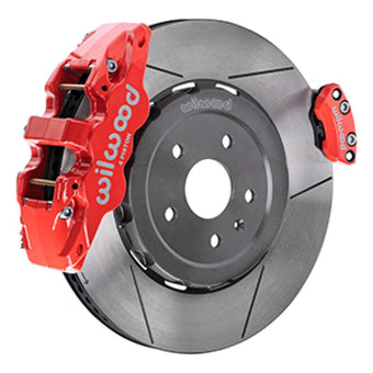 compare product Wilwood 20-23 Chevy Corvette C8 Aero4 Red Rear Big Brake Kit - Slotted
