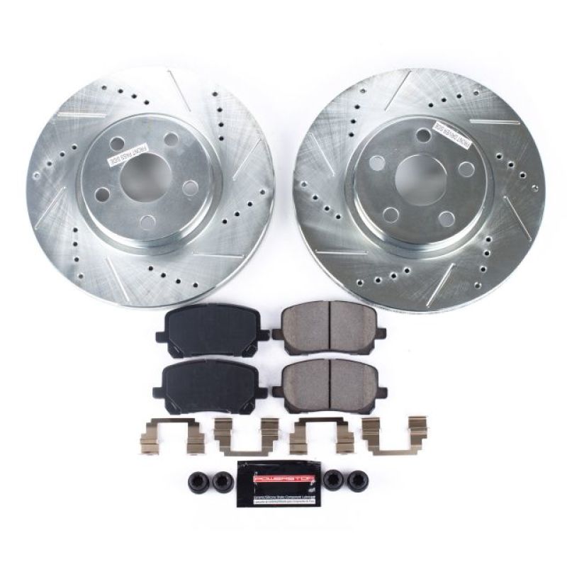 Power Stop 03 - 08 Pontiac Vibe Front Z23 Evolution Sport Brake Kit - My Store