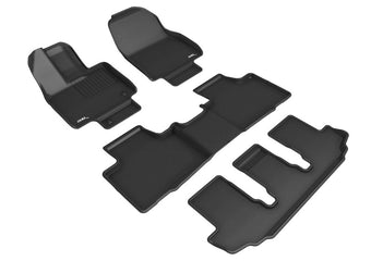 compare product 3D MAXpider 20-23 Toyota Highlander Gas 8-Seat Kagu Black Floor Mat - Row 1/2/3