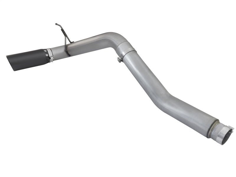 aFe LARGE BORE HD 5in DPF - Back SS Exhaust w/ Black Tip 2016 Nissan Titan 5.0L V8 (td) CC SB - My Store