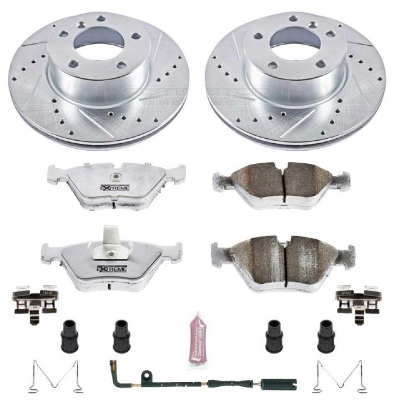 Power Stop 01 - 03 BMW 525i Front Z26 Street Warrior Brake Kit - My Store