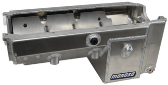 compare product Moroso Dart/Rocket Small Block (w/Double Power Kick Outs) Wet Sump 8qt 8.5in Aluminum Oil Pan