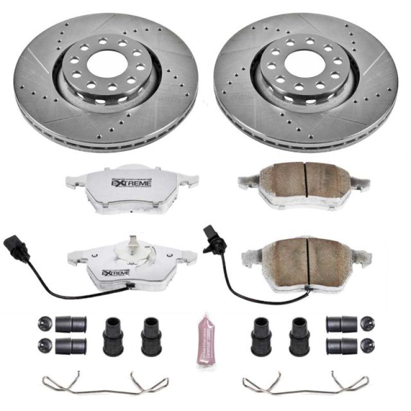 Power Stop 02 - 05 Audi A4 Front Z26 Street Warrior Brake Kit - My Store
