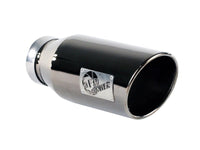 aFe MACHForce XP Exhausts Tips SS - 304 EXH Tip 4In x 6Out x 15L Bolt - On (blk chrome) - My Store