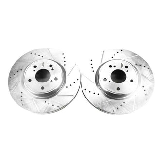 compare product Power Stop 2018 Honda Accord Front Evolution Drilled & Slotted Rotors - Pair
