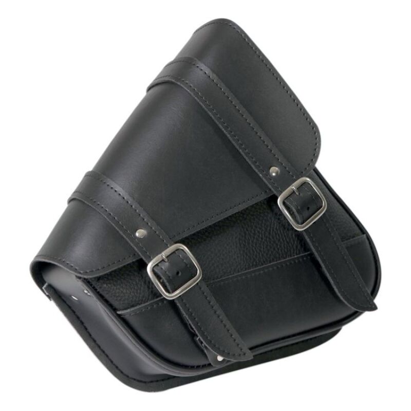 Willie & Max Universal Black Jack Compact Slant Saddlebag Set (12inL x 9.5inH x 5.5 inW) - Black - My Store