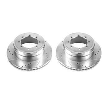 compare product Power Stop 13-16 Ford F-450 Super Duty Rear Drilled & Slotted Rotor - Pair