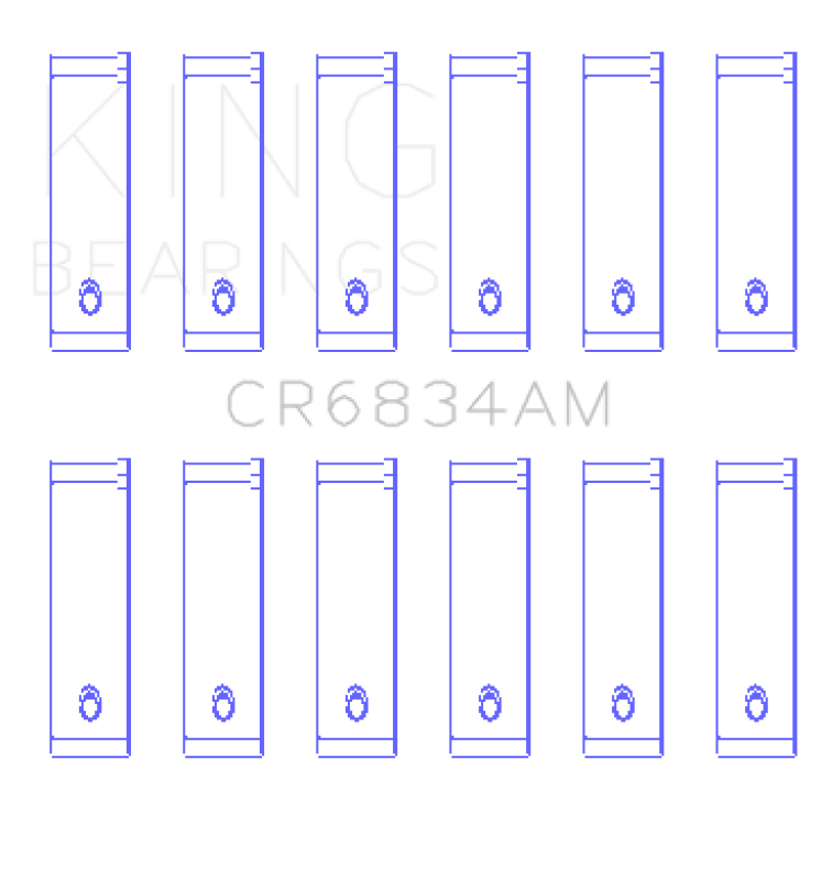 King Engine Bearings Chrysler 3.3/3.8 V6 +.002 Os/Od (Size +0.50mm) Connecting Rod Bearing Set - My Store