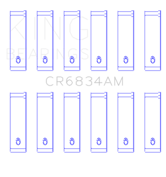 compare product King Engine Bearings Chrysler 3.3/3.8 V6 +.002 Os/Od (Size +0.75mm) Connecting Rod Bearing Set