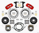 Wilwood AERO4 Rear Kit 14.00 Drilled Red 2005 - 2014 Mustang w/ BMR Suspn. w/Lines - My Store