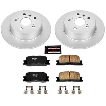 compare product Power Stop 01-03 Toyota Highlander Rear Z17 Evolution Geomet Coated Brake Kit