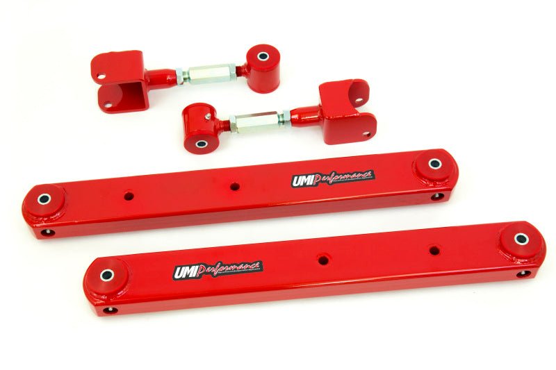 UMI Performance 68 - 72 GM A - Body Rear Control Arm Kit Fully Boxed Lowers Adjustable Uppers - My Store