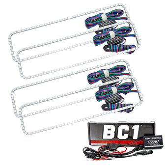 compare product Oracle Chevrolet Tahoe 95-00 Dual Halo Kit - ColorSHIFT w/ BC1 Controller