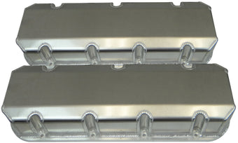 compare product Moroso Chevrolet Big Block Valve Cover w/Billet Rail - No Logo - Exhaust & Intake Pockets - Aluminum