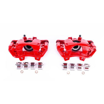 compare product Power Stop 2018 Jeep Wrangler Rear Red Calipers w/Brackets - Pair